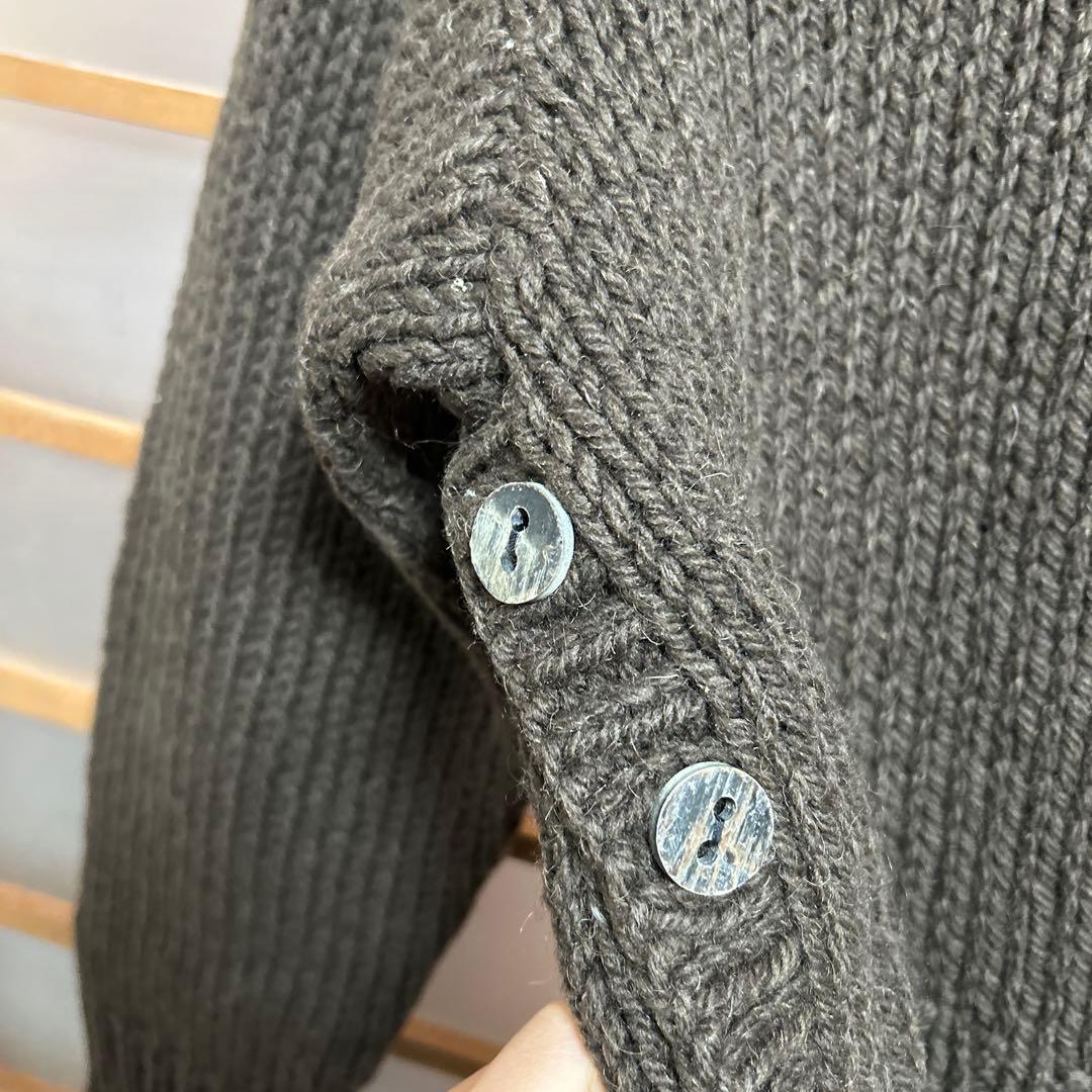 【旧タグ】ISSEY MIYAKE エルボーパッチ ニット アーカイブ 短丈