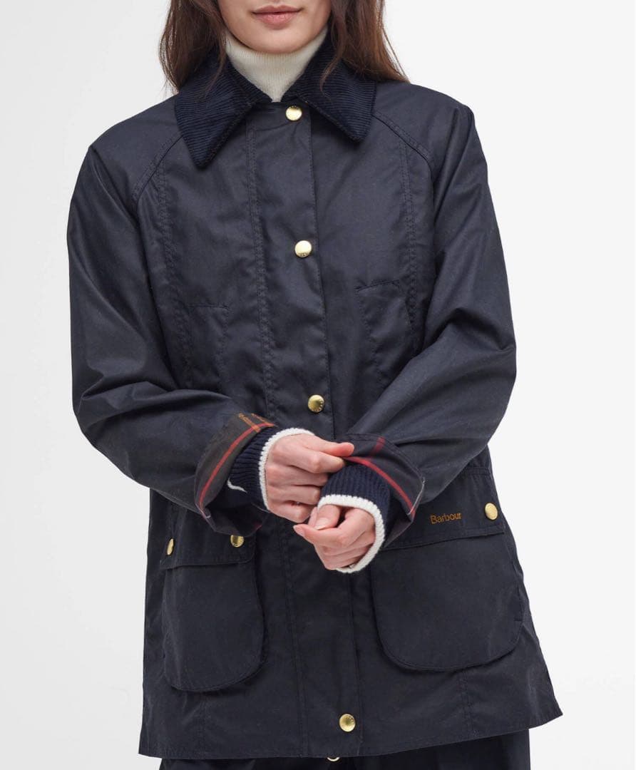 Barbour Modern Beadnell Waxジャケット 新品ボタン取れ