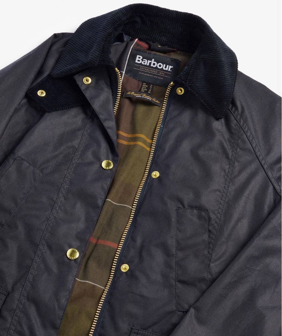 Barbour Modern Beadnell Waxジャケット 新品ボタン取れ