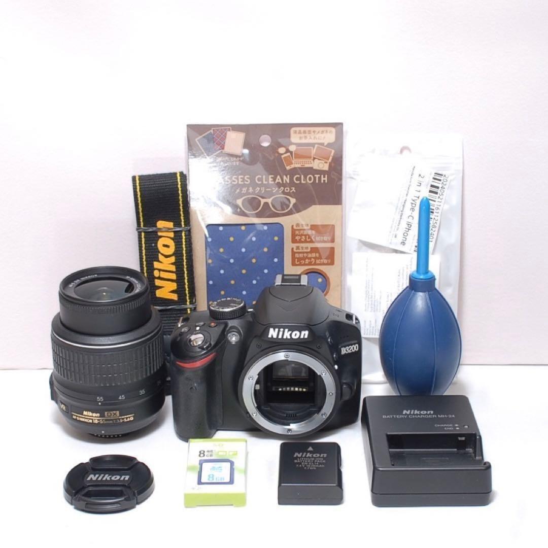 ✨一眼レフデビューに✨Nikon D3200✨シングルレンズキット✨軽量モデル