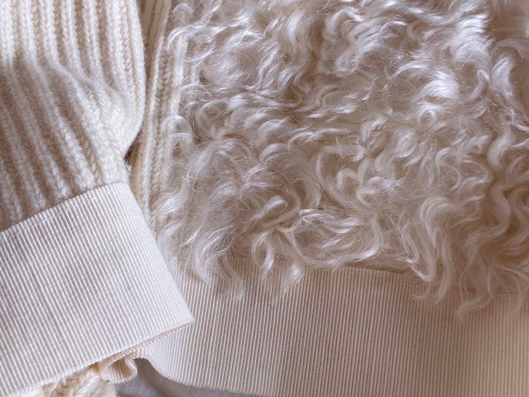 モンクレール　半袖セーター白　mサイズ