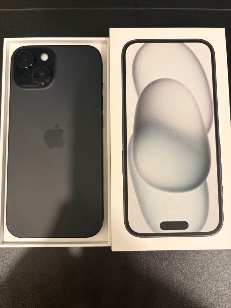 中古　Apple iPhone 15 ブラック 本体
