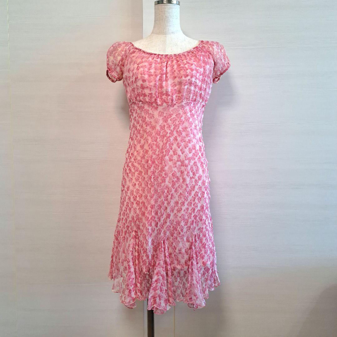 ブルーガール　シルクワンピース