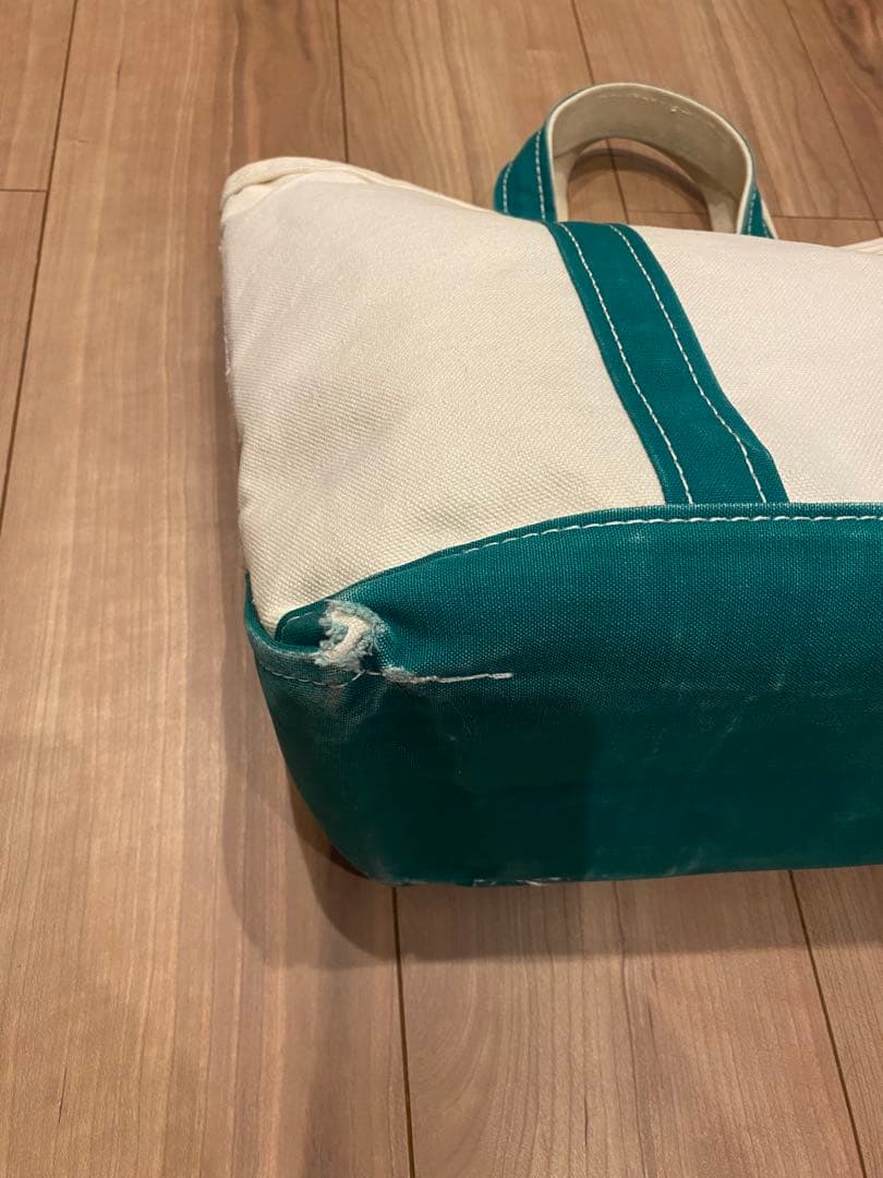 W*X様 80s エルエルビーン　トートバッグ　2色タグ グリーン　M