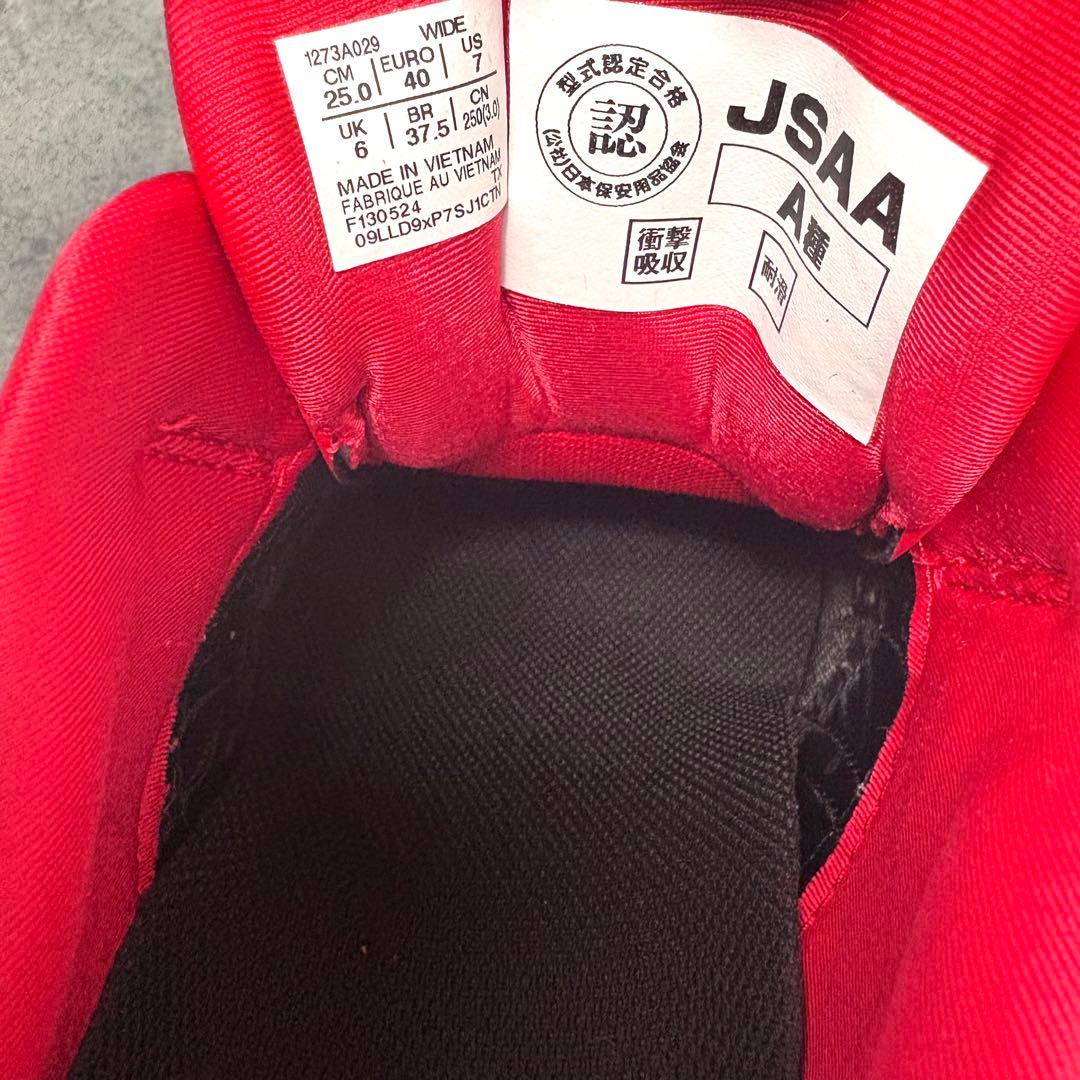 未使用✨ASICS ボアシステム安全靴 レッドウィンジョブCP306 Boa