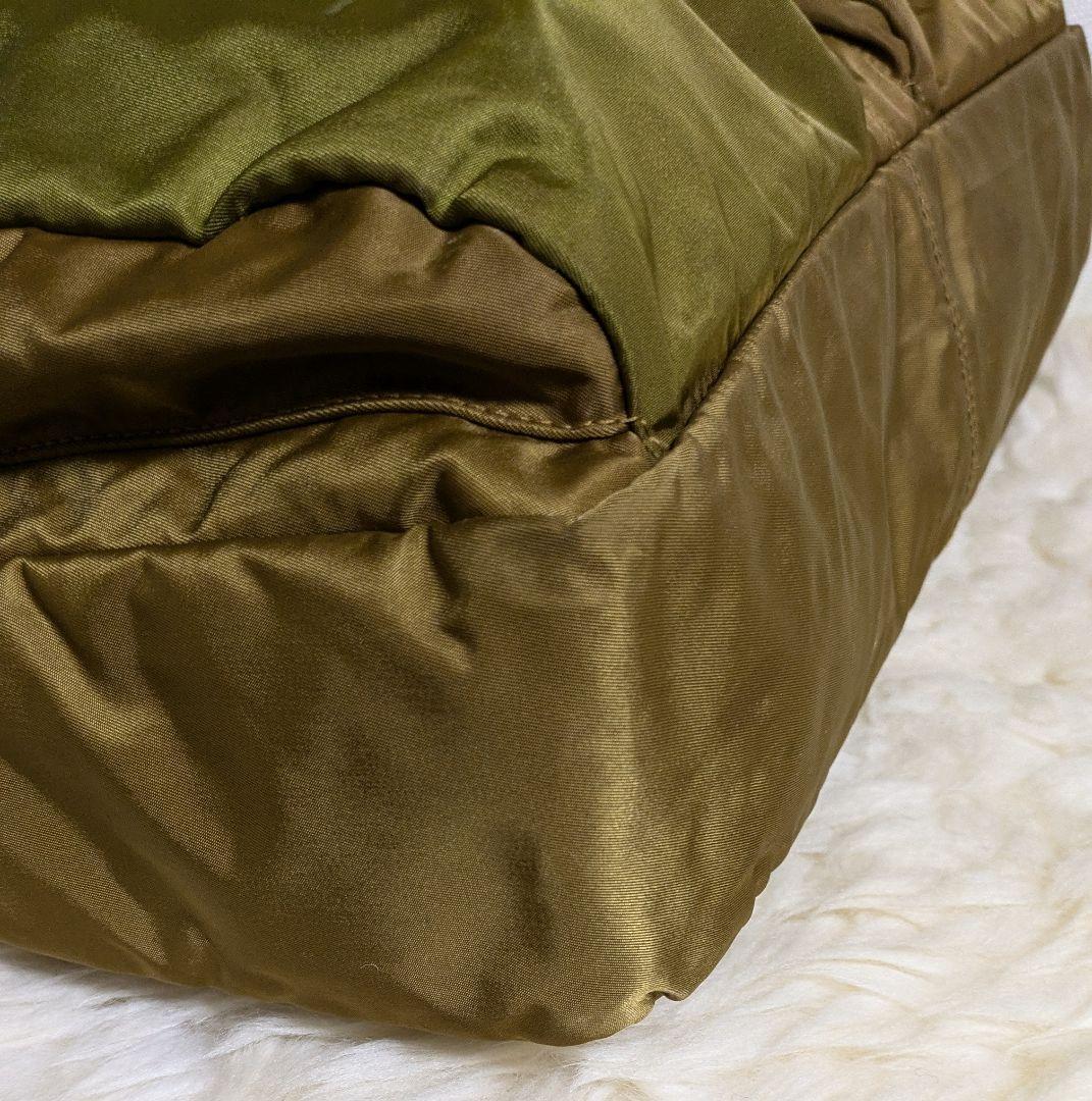 【レア】Felisi フェリージ 大きめビジネスバッグ カーキ2色使い