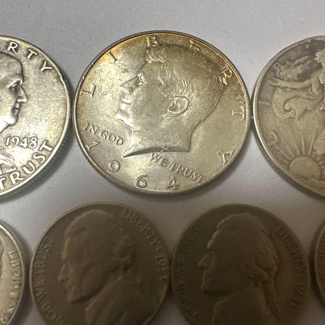 アメリカ　硬貨　旧硬貨