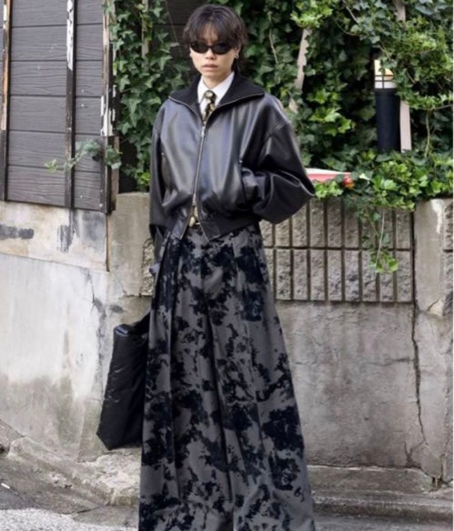 ジャケット・アウター hype kyoto High neck leather like jacket