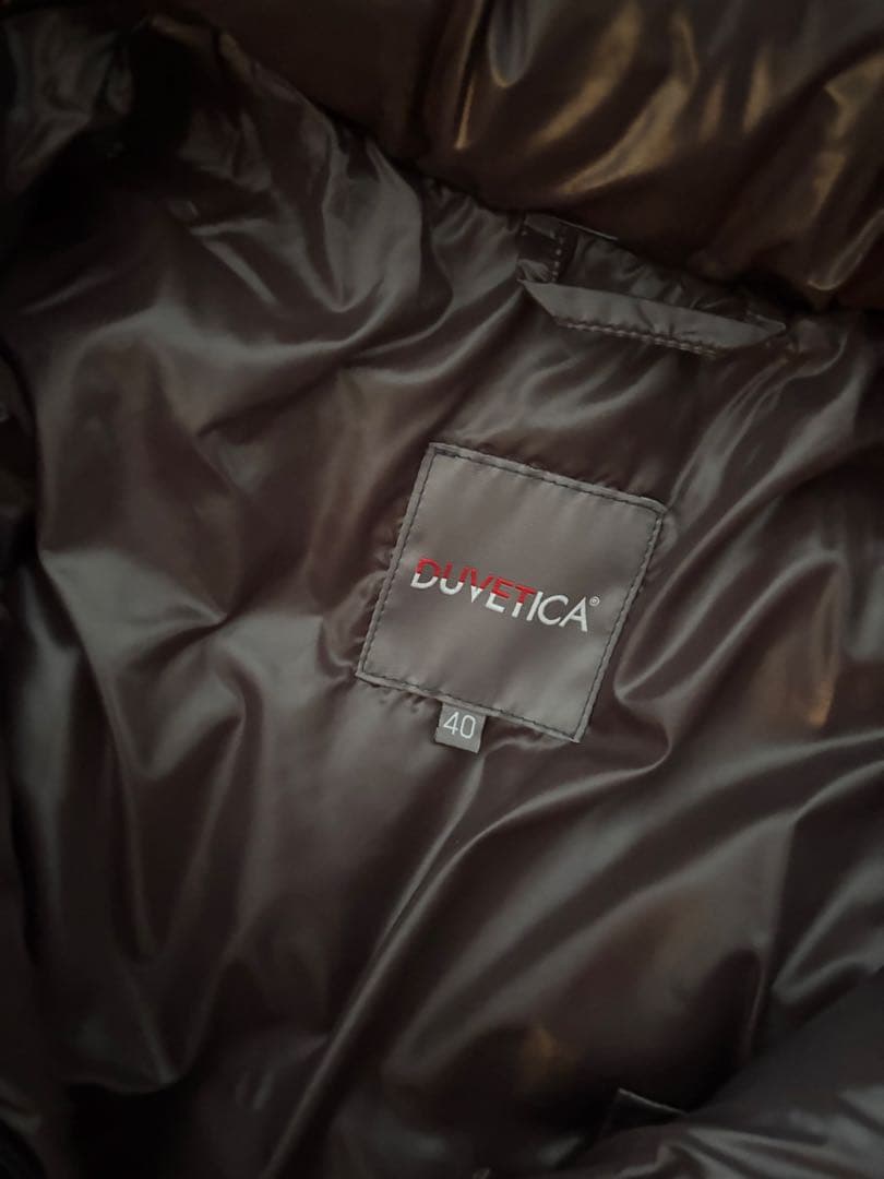 DUVETICA ダークブラウン ロングダウンジャケット 40