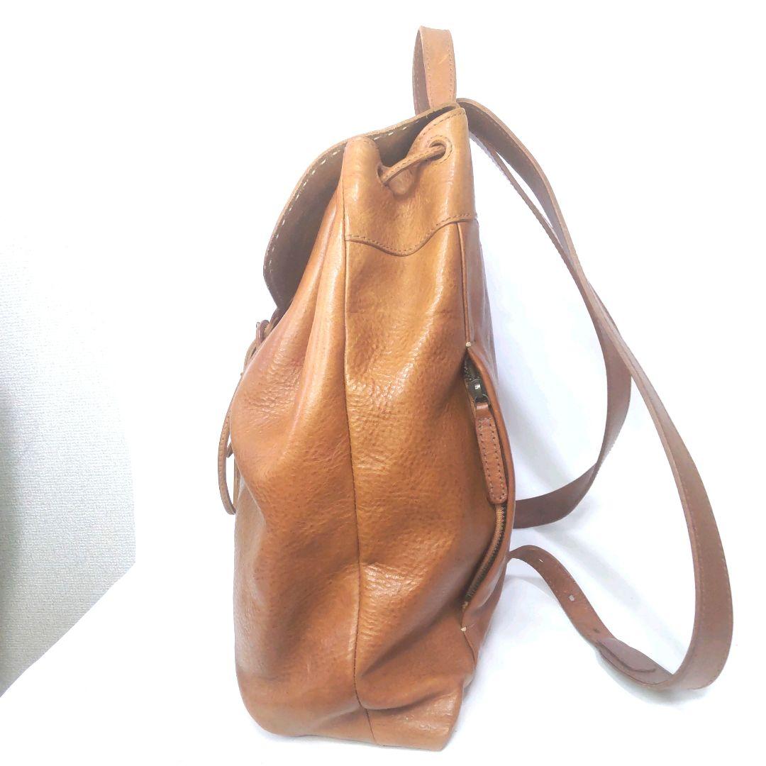 【genten/ゲンテン】 美品 Soffice レザー バックパック リュック