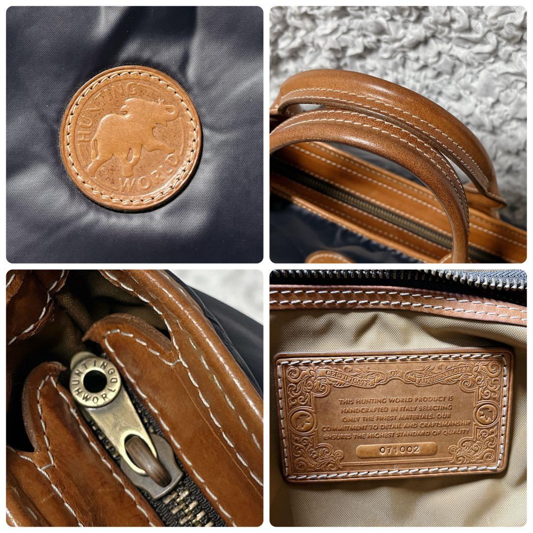 希少✨バチュークロス　ハンティングワールド　ネイビー トートバッグ A4 通勤