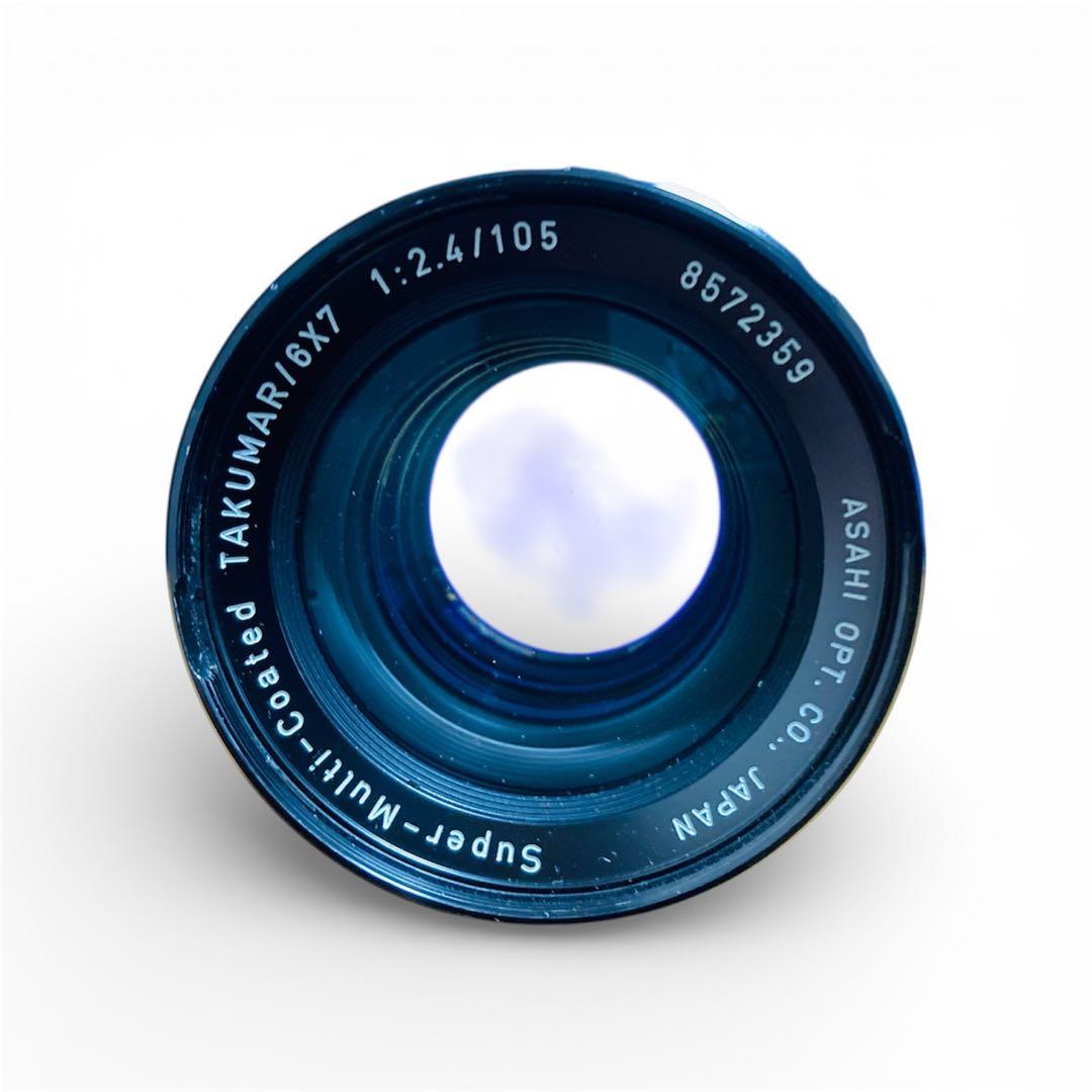 ペンタックス67 木製グリップ付き　レンズ105㎜f2.4 67マウント