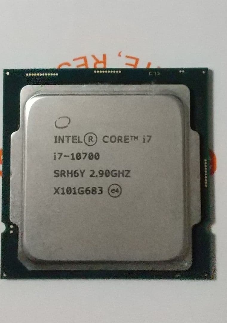 CPU Intel Core i7-10700 CPU 2.90GHz