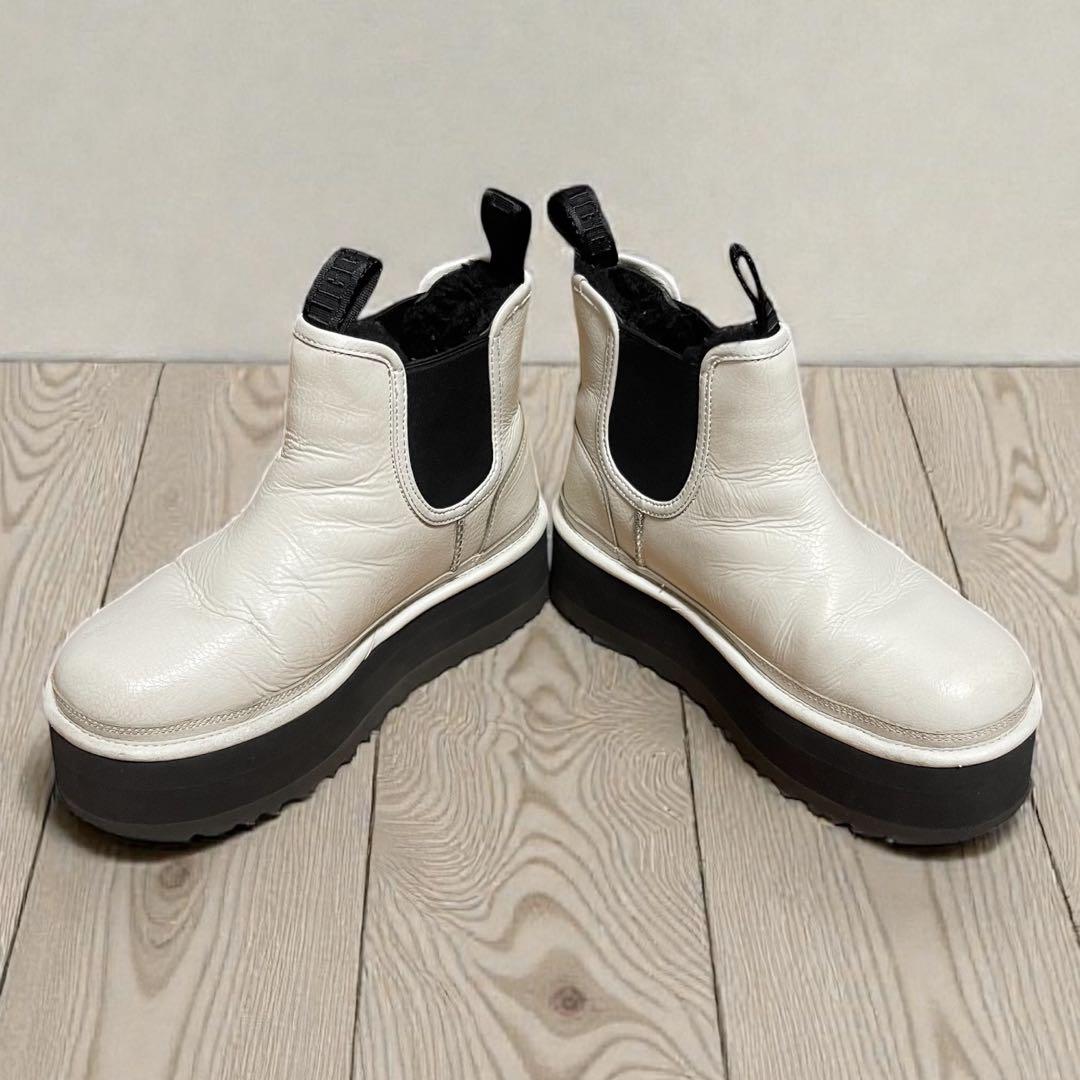 靴 UGG NEUMEL PLATFORM CHELSEABOOT WHITE 24