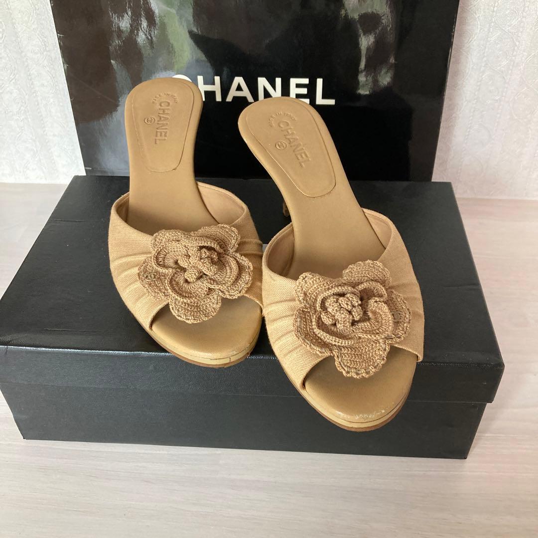 専用です！　シャネル　ミュールー　カメリア　ココマーク6 デパート購入　本体のみ