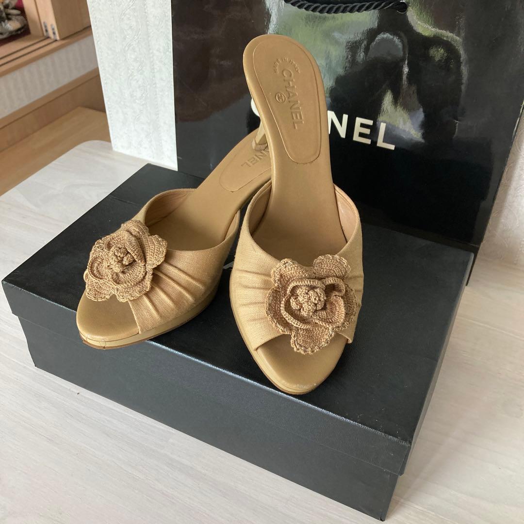 専用です！　シャネル　ミュールー　カメリア　ココマーク6 デパート購入　本体のみ