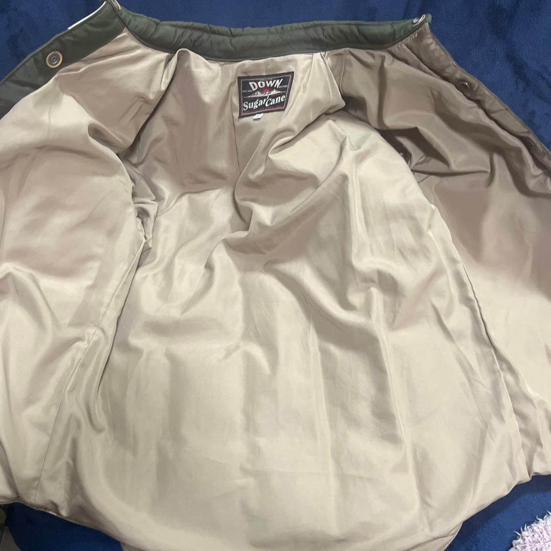 シュガーケーン レザーヨークダウンジャケット SUGAR CANE S ダウン