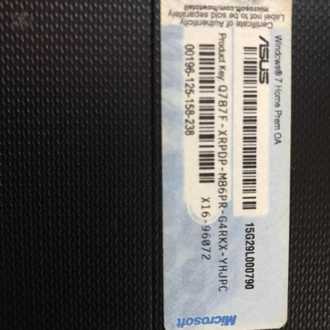 ASUSノートパソコン【電源、ボタンの動作確認】