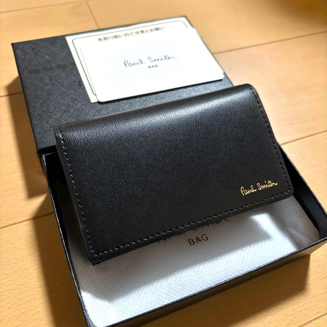 Paul Smith シティエンボス　名刺入れ　新品未使用品　ブラック　販売終了