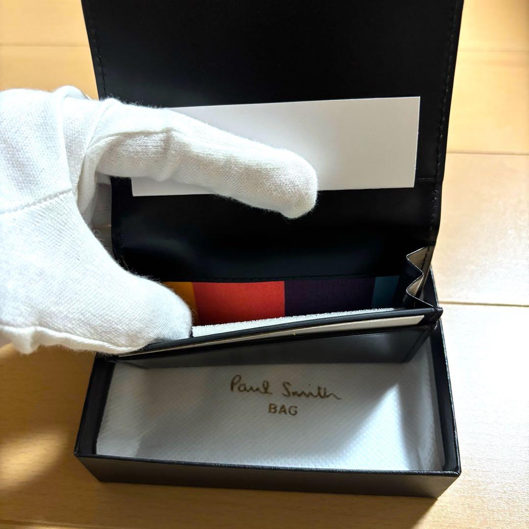 Paul Smith シティエンボス　名刺入れ　新品未使用品　ブラック　販売終了