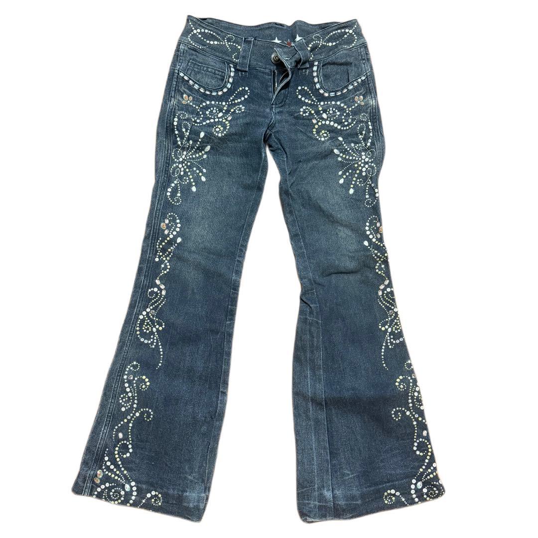 Y2K ダークデニムブーツカット