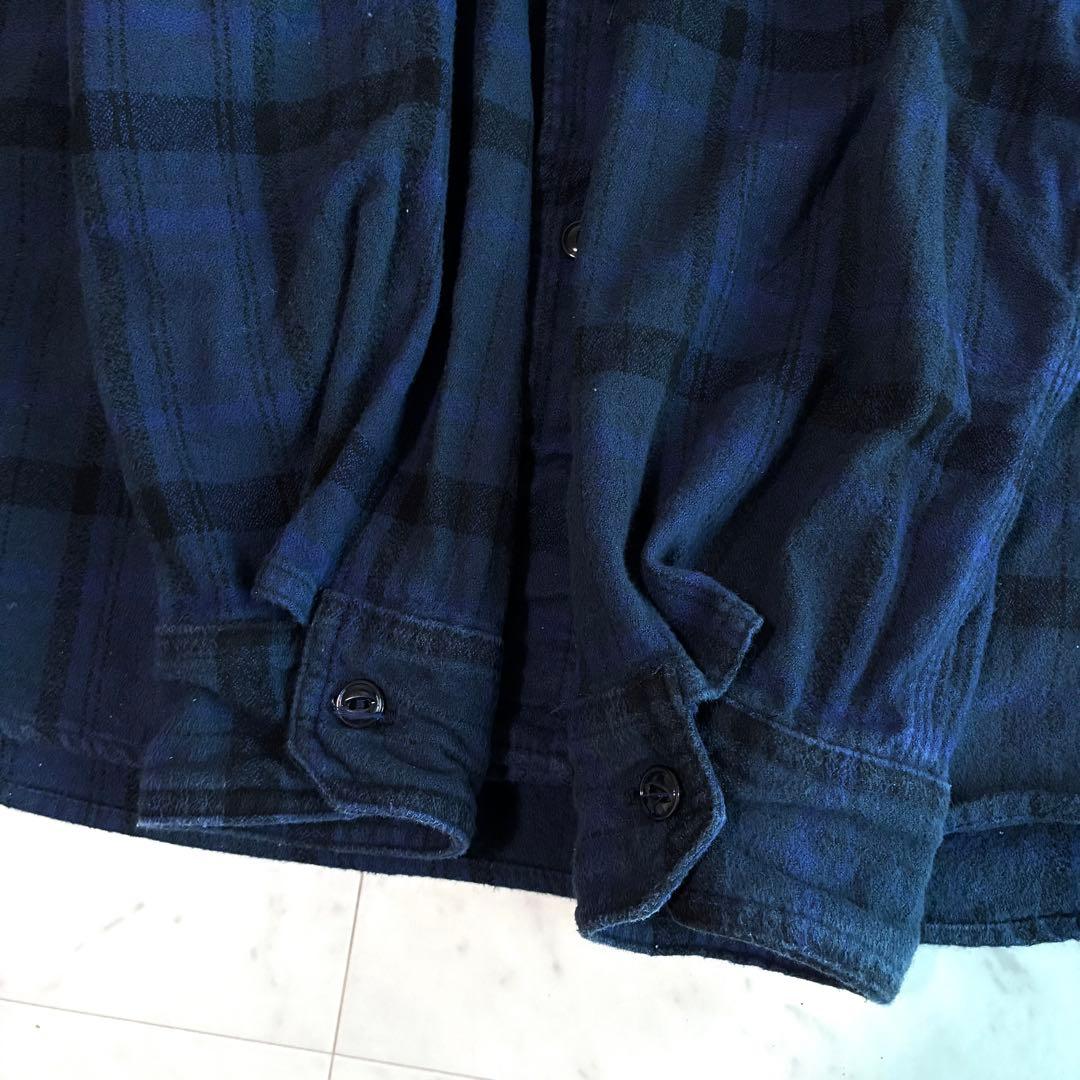 Engineered Garments ネルシャツ ネイビー系 Lサイズ