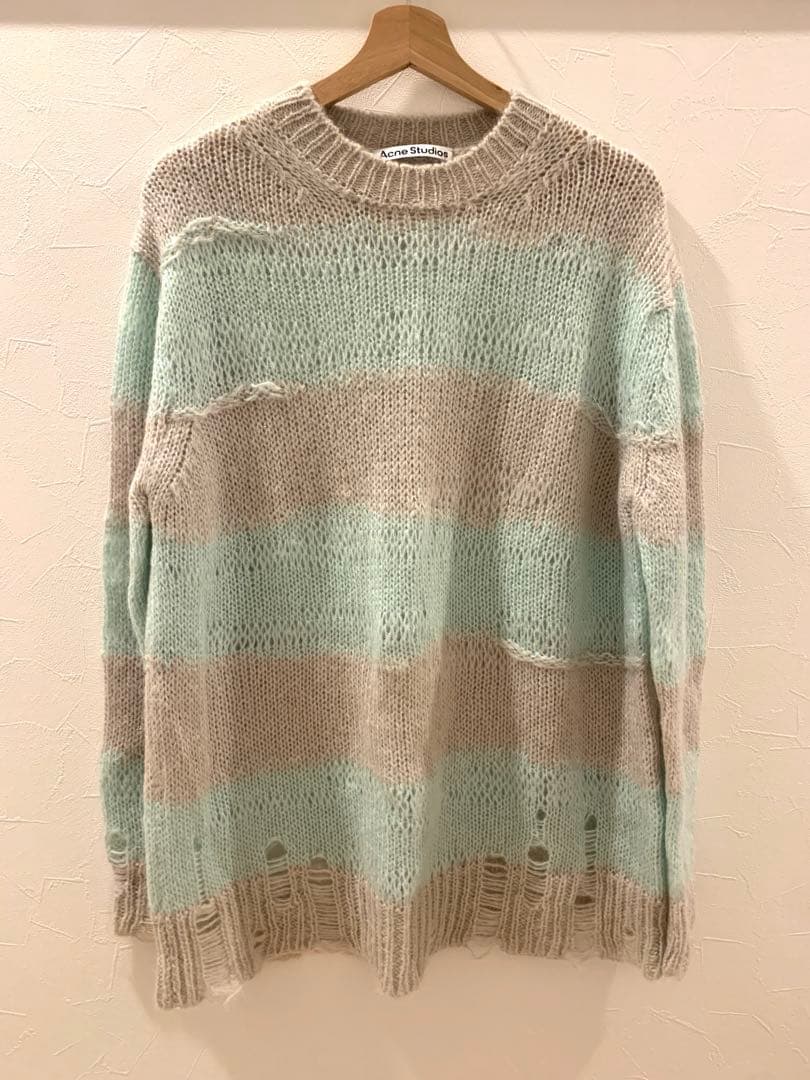 Acne Studios ダメージボーダーニット　セーター　未使用
