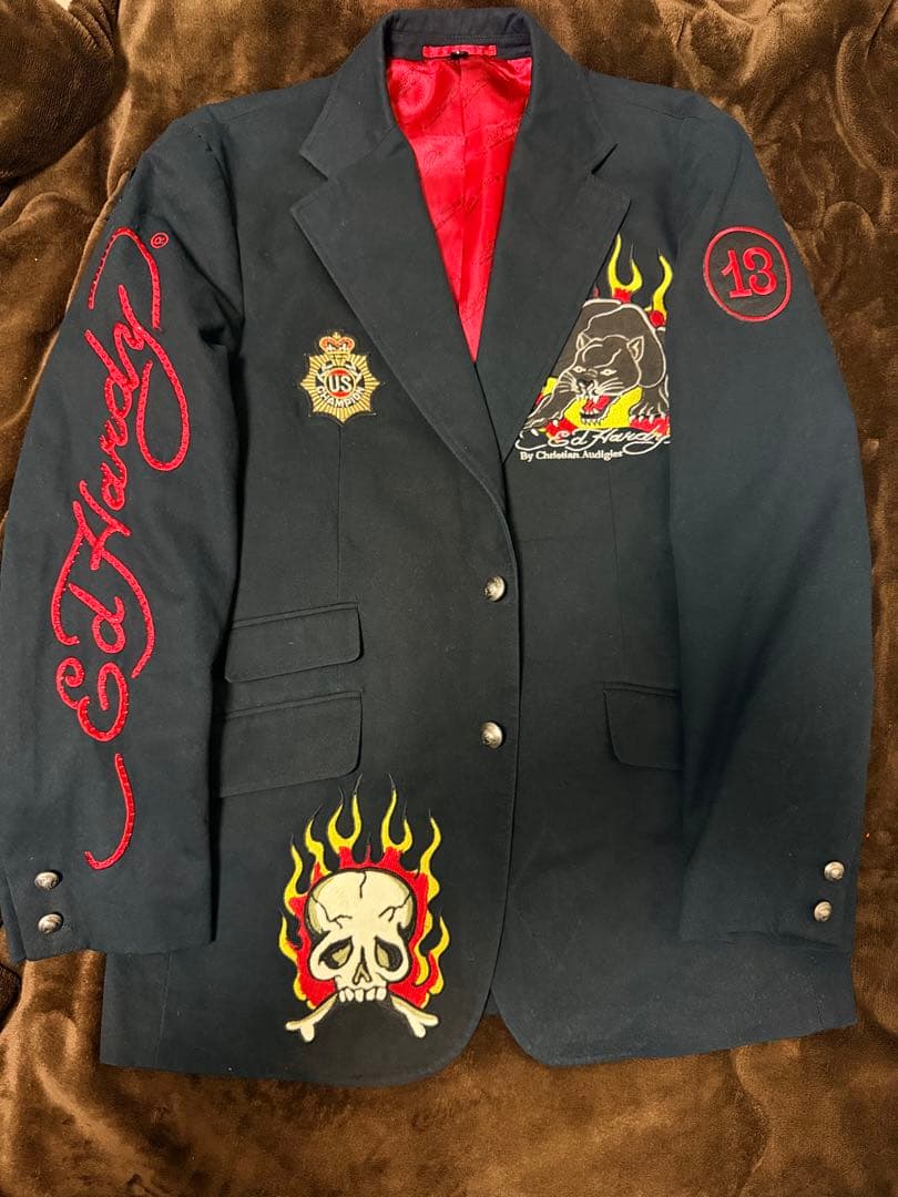 EdHardy テーラードジャケット スカル 日本限定スカジャン vintage