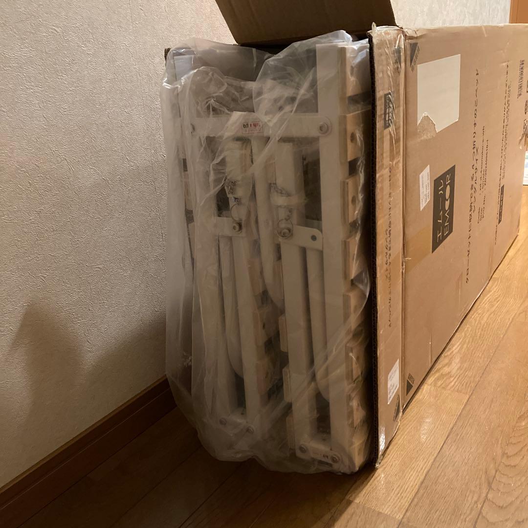 エムール4つ折りシングルベッド zd-d-4sunoko-s-wh