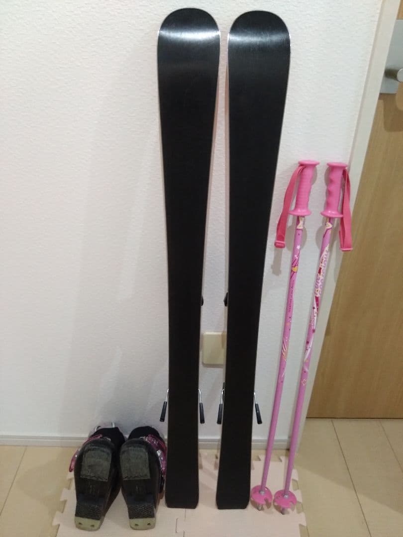 スキー板　110　ブーツ21cm　ストック　セット