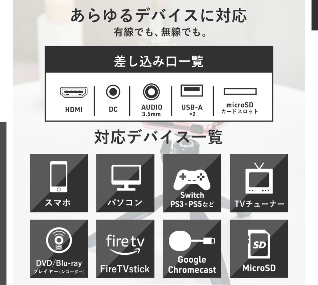 スマホ型プロジェクター　KABE-NI
