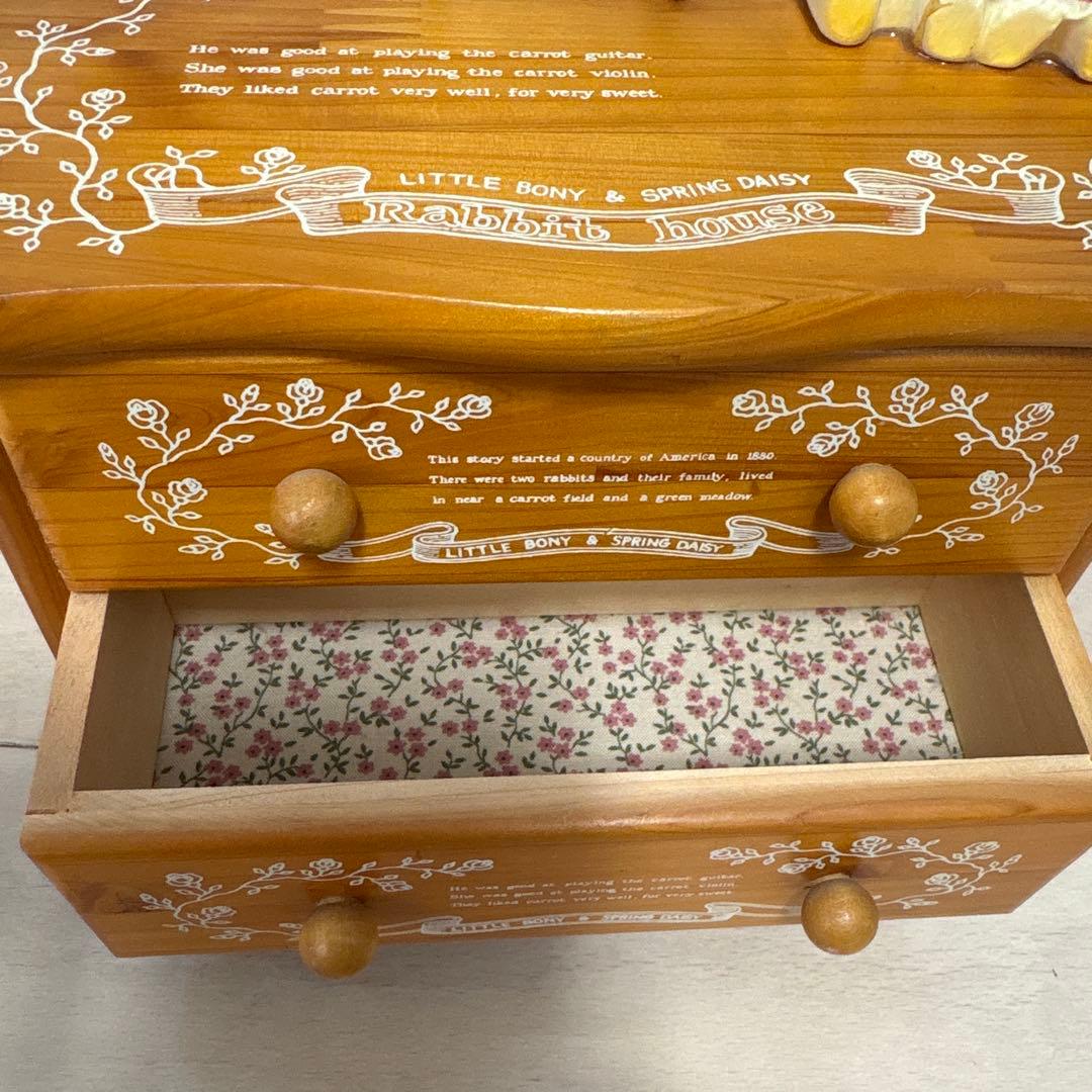 Rabbit house ラビットハウス オルゴール 小物入れ メイクボックス