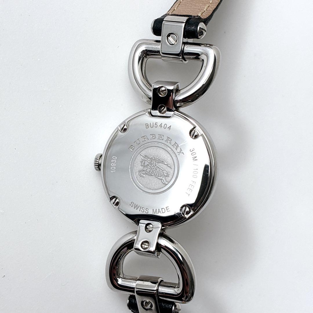 BURBERRY バーバリー 腕時計 美品 新品電池 レザーベルト チェック柄