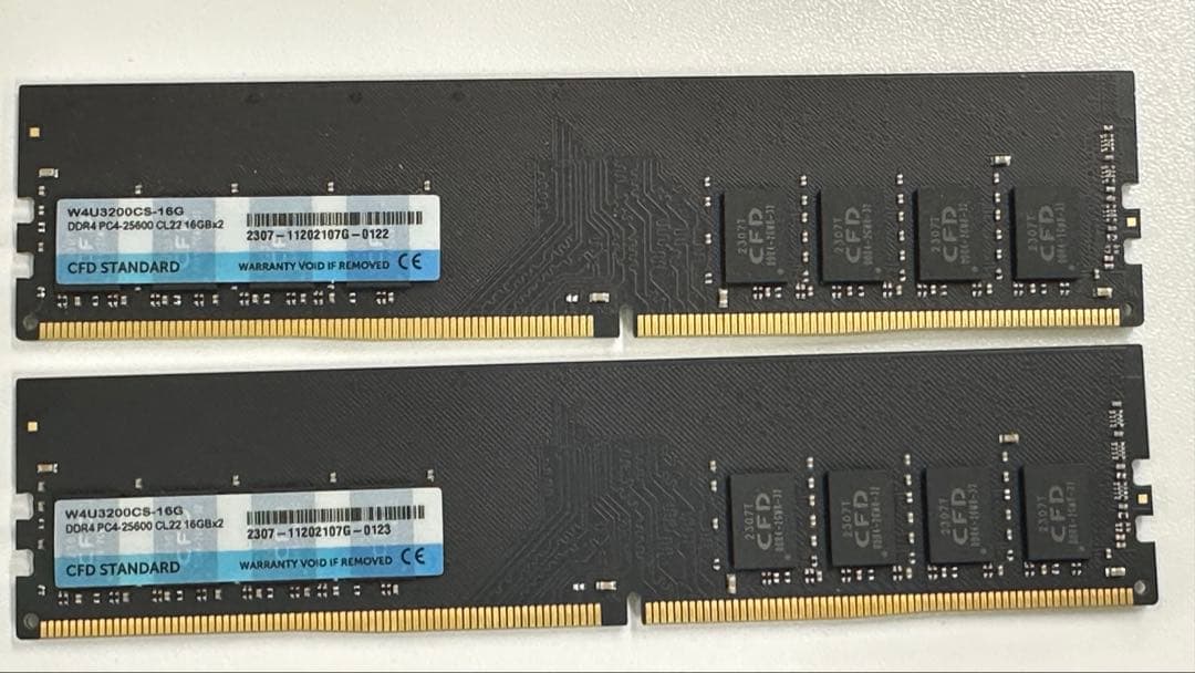 CFD DDR4 16GB×2枚