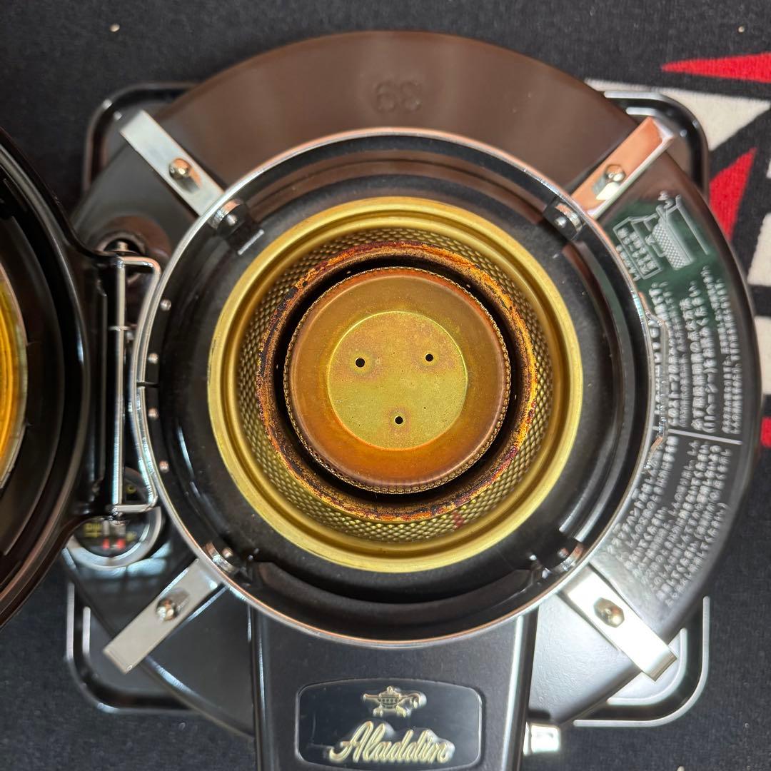 美品 Aladdin アラジン ブルーフレーム ヒーター 黒 BF3906