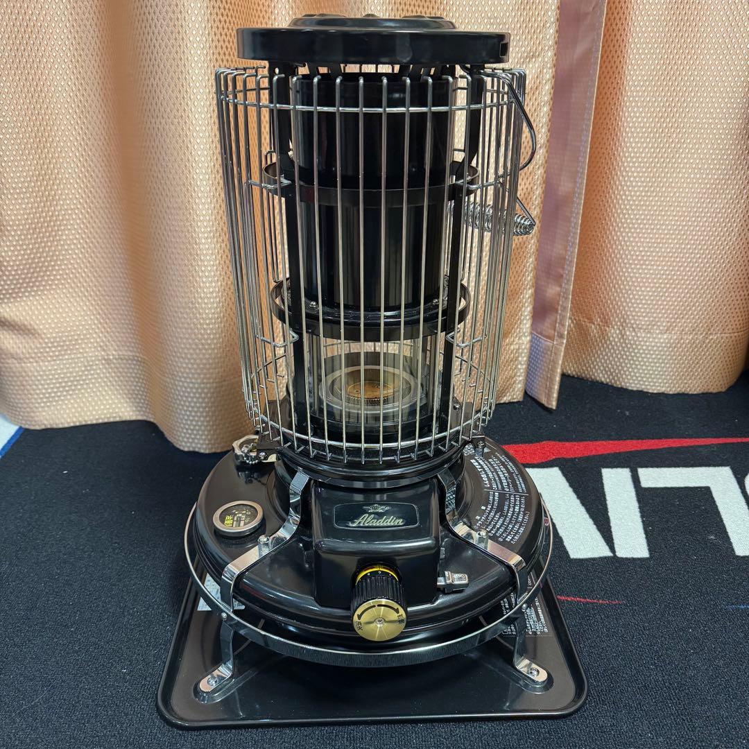 美品 Aladdin アラジン ブルーフレーム ヒーター 黒 BF3906