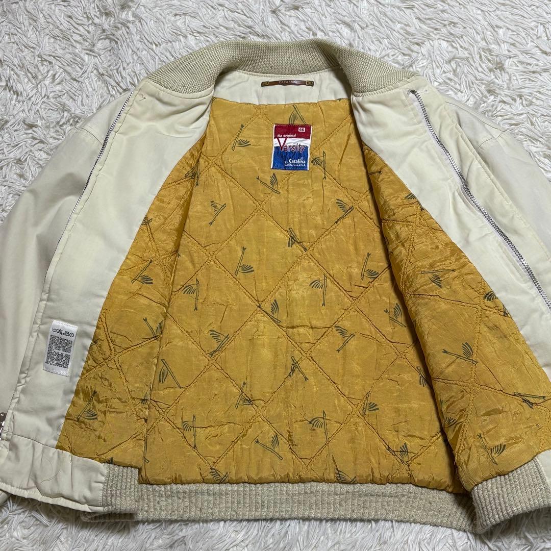 70s Catalina ダービージャケット トビウオ柄 サイズ45 古着