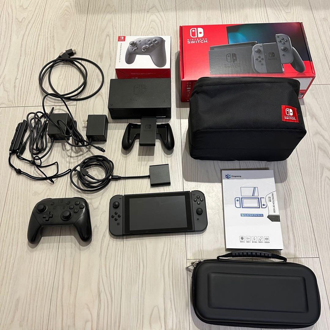 Nintendo Switch 本体 プロコン 簡易ドック ケース セット