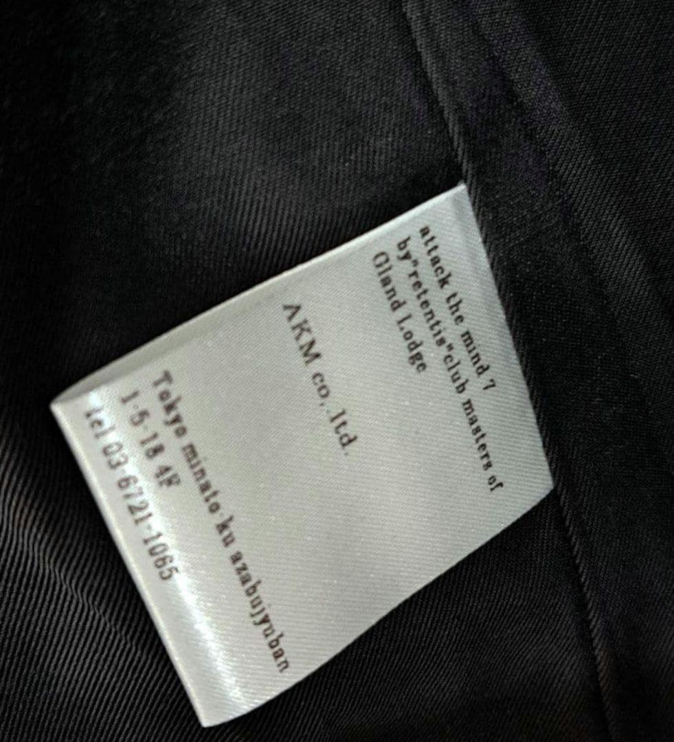 未使用　attack the mind　シングルレザージャケット　バックスタイル