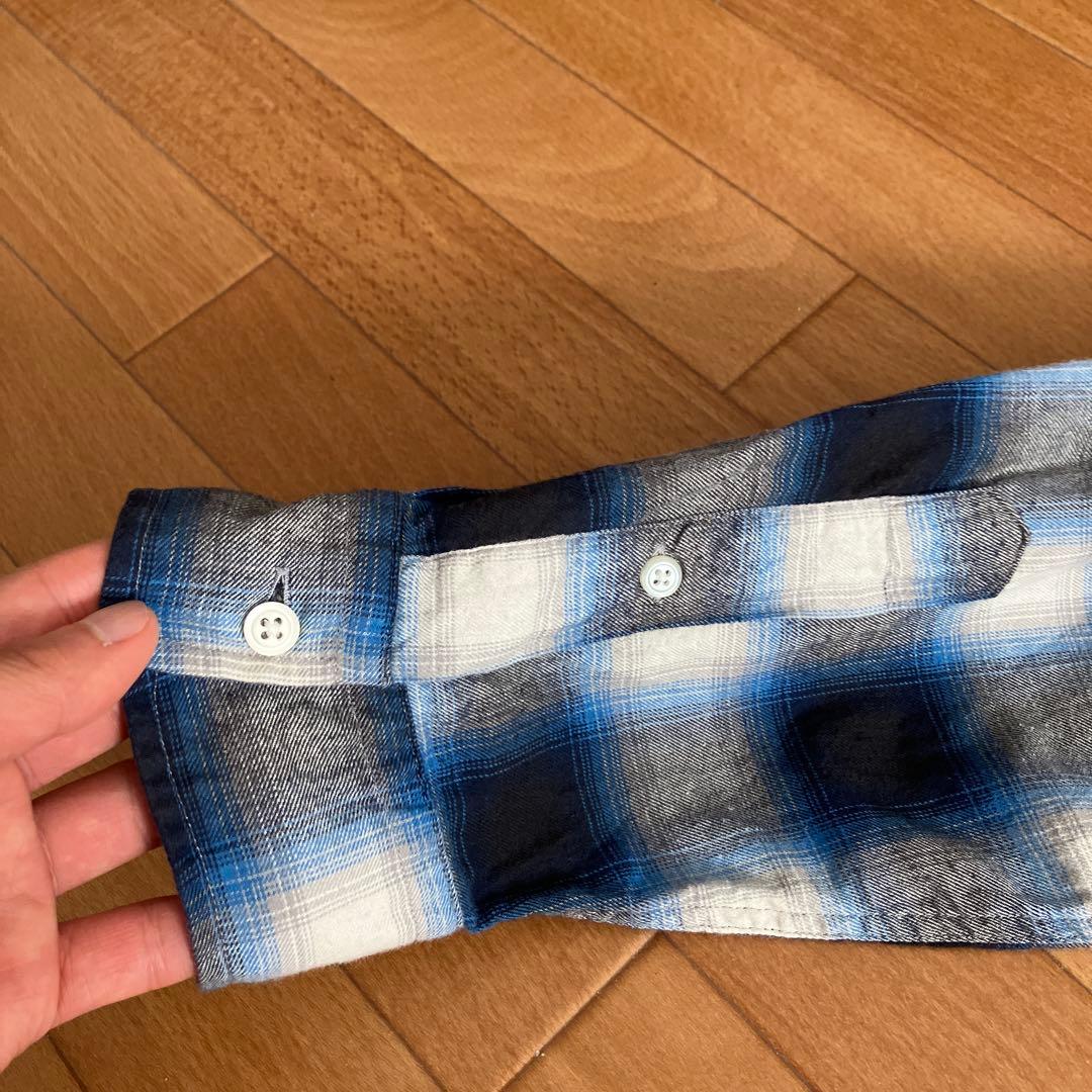 '90s ポロ ラルフローレン オンブレシャツ ブルー L USA製