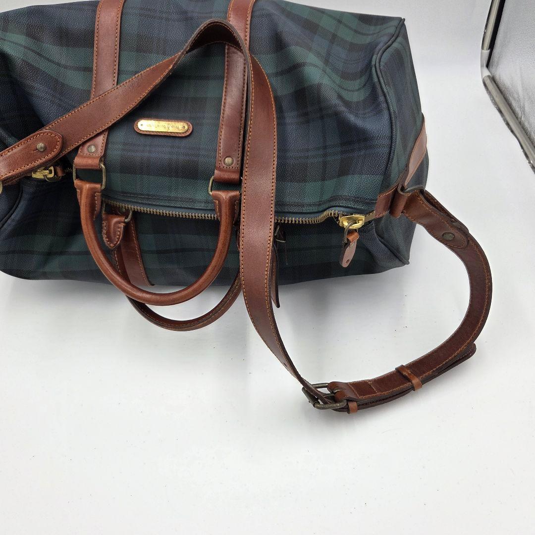 ポロラルフローレン ボストンバッグ 大容量 PVCレザー 2wayショルダー