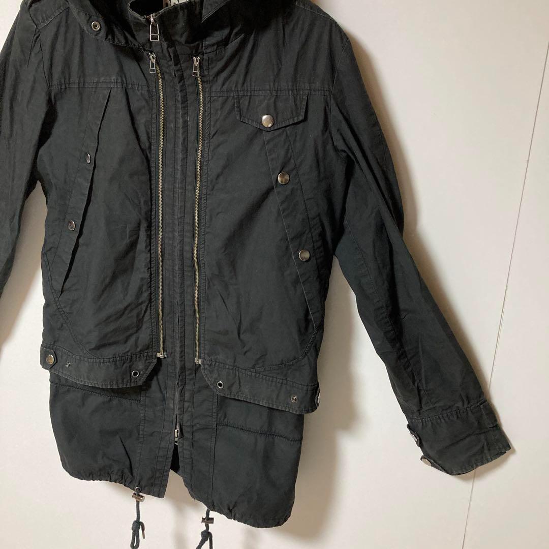 PPFM ブラック 3way モッズコート フード付き