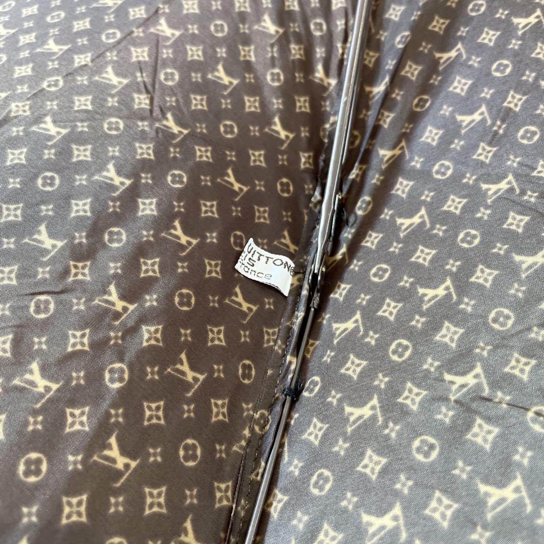 ルイヴィトン　パラプルュイ　オンデー　モノグラム　傘　折り畳み傘　ブラウン