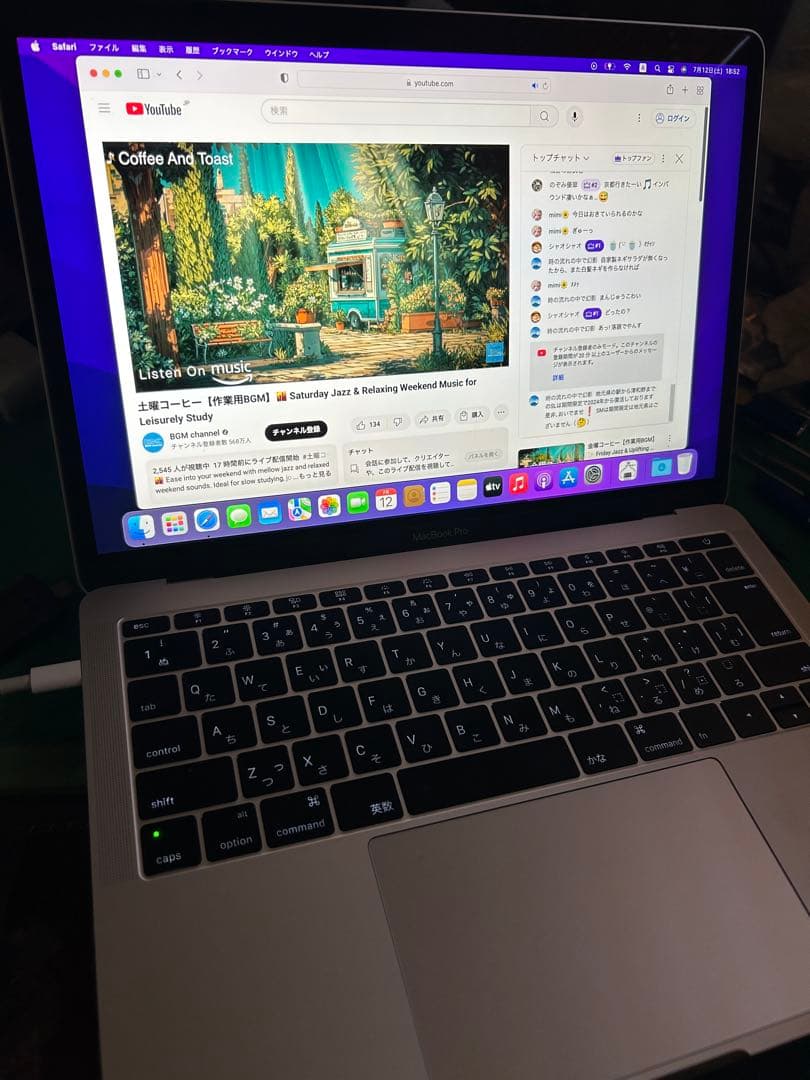 【ジャンク】A1708 Macbook pro (13㌅-2016)i5 8GB