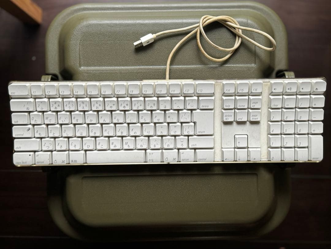 Apple 純正 キーボード テンキー 2003年 ケーブル付き 美中古品