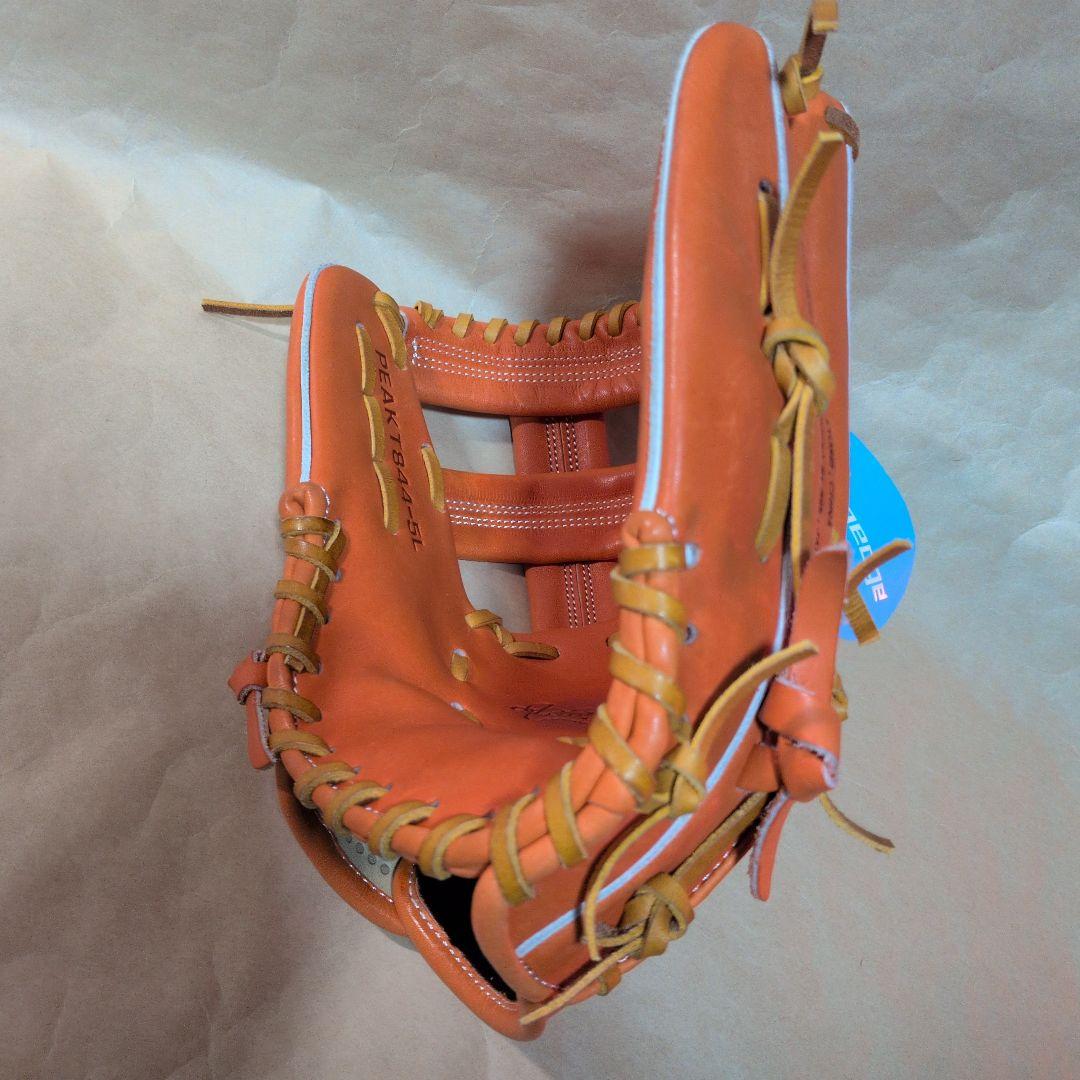 SSK:プロエッジ 硬式グローブ:右投げ用:内野手用グラブ :オレンジ/タン