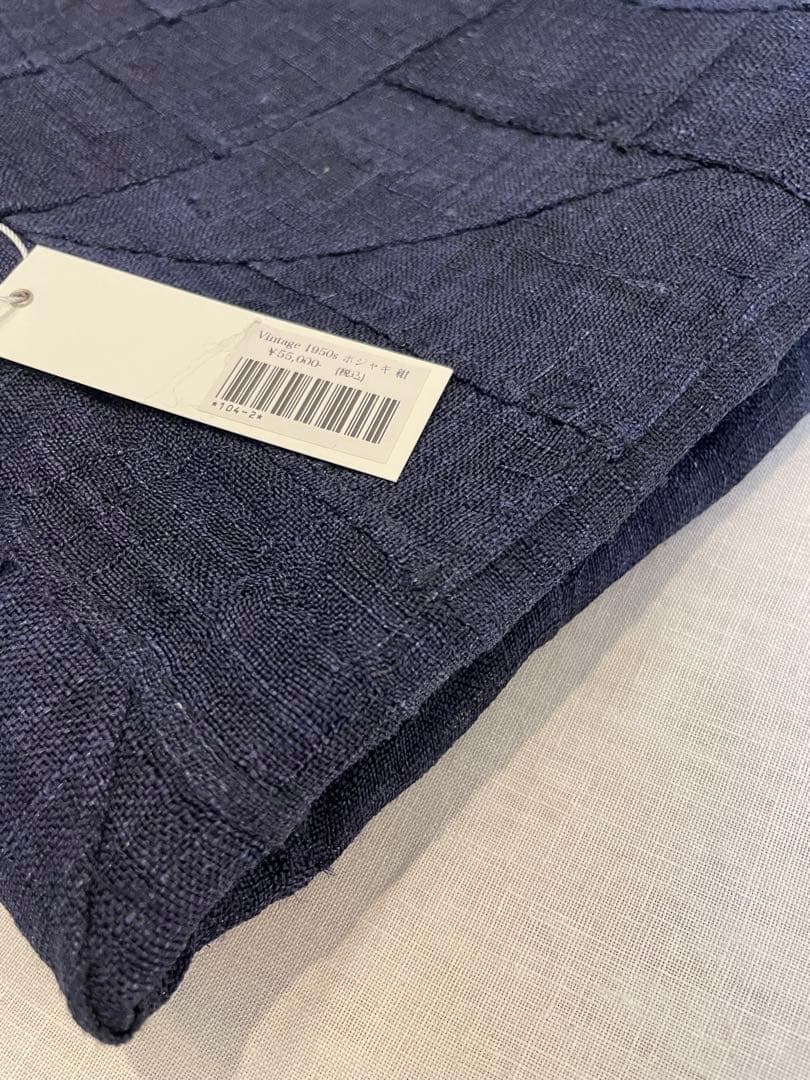 ポシャギ 韓国パッチワーク ヴィンテージ 1950s 紺 105 ×107