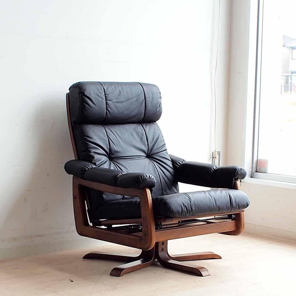 ヴィンテージ 冨士ファニチア リクライニング パーソナルチェア ZR24306