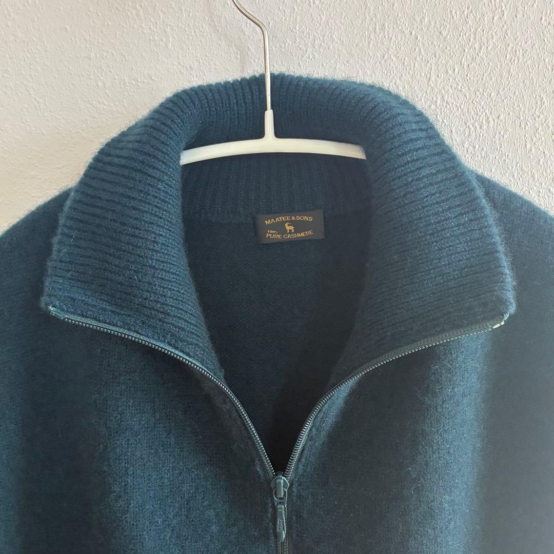 MAATEE&SONS wagamam別注 カシミヤベスト　フォレストグリーン