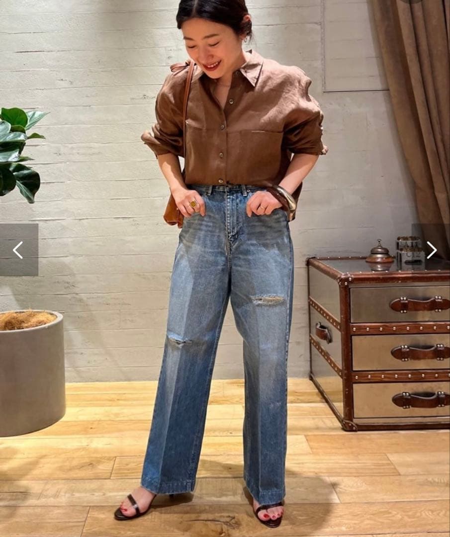 2025ss Plage RAMIE LYOCELL CROPPED シャツ